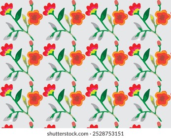 Flower digital beautiful leaf pattern design