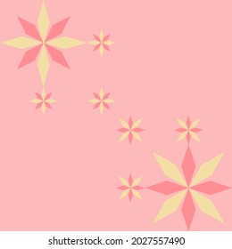 Flower Dimond Pattern Star Vector For Background Or Texture 