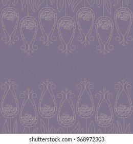 Flower doodle background 