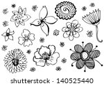 flower doodle daisy sunflower frame doodles ornament group flower doodle daisy sunflower frame rose shrub white scenery wildflower machine star climber black conceptual edge earth leaf panorama ornate