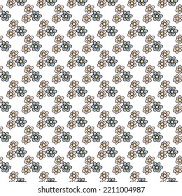 Flower doodle design seamless pattern for textile, scraboking or wallpapers. Rose vintage floral pattern pastel colors 