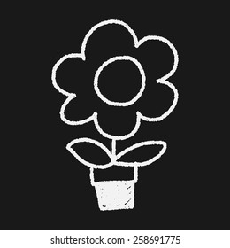 flower doodle drawing