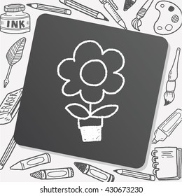 flower doodle drawing