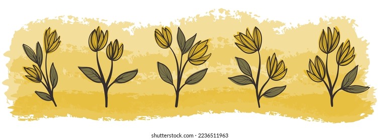 Flower Doodle Hand Drawn Vector Illustration