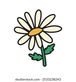 Flower Doodle Illustration - Daisy