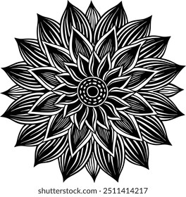  Flower Doodle Line Art Vector illustration design