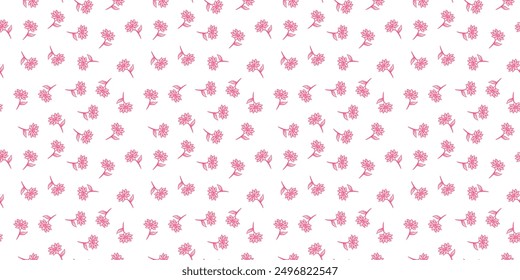 Flower Doodle pattern. Flower pattern background. Flower seamless pattern background. Floral pattern seamless.