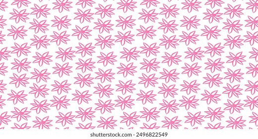 Flower Doodle pattern. Flower pattern background. Flower seamless pattern background. Floral pattern seamless.