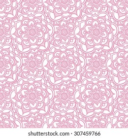 Flower Doodle Seamless Pattern