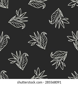 flower doodle seamless pattern background