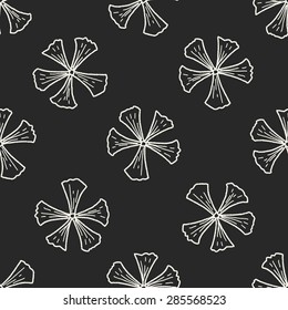 flower doodle seamless pattern background