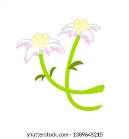 flower doodle vector design template . flower doodle design inspiration