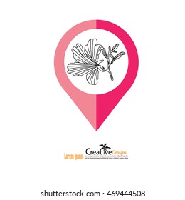 flower doodles.vector illustration.
