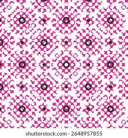 Flower and Dot Design Pattern, background, texture, fabric.