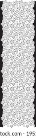 flower and dot  pattern for background, texture, tile, surface, fabric print, border, embroidery use