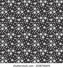 flower and dot pattern for fabric print. background. texture. tile. paper print. surface. border use