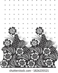 patrón de flor y punto para el patrón de tela y de azulejos o textura. arte mural. decoración casera 