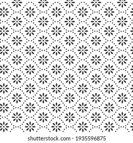 FLOWER AND DOT WAVE PATTERN  FOR FABRIC PRINT AND BACKGROUND.TEXTURE.TILE.WRAPPING PAPER OR TILE USE