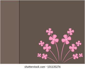 Flower draw and background in peace concept illustration