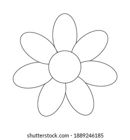 Flower drawing designs, coloring book images, 2D designs
