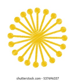 flower drawing isolated icon vector illustration design
