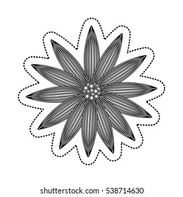 flower drawing isolated icon vector illustration design