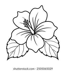 Flower Drawing Silhouette Design Vector Illustration Clipart Eps