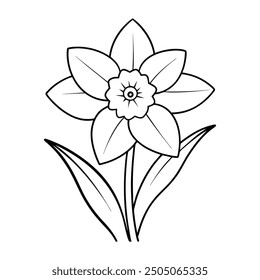 Flower Drawing Silhouette Design Vector Illustration Clipart Eps