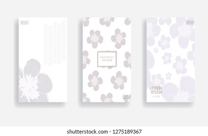 flower drawing vector cover background