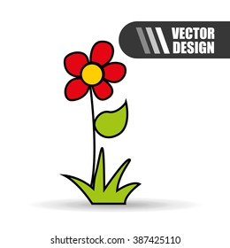 flower  drawn design 