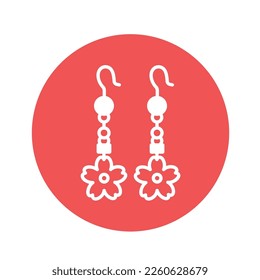Flower earning Vector Icon easily modified

