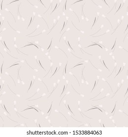 flower in earth tone seamless pattern