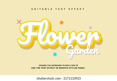 Flower Editable Text Effect Template