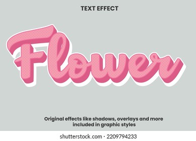 Flower Editable Text Style Effect