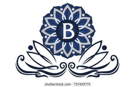 Flower Elegant Logo Initial B