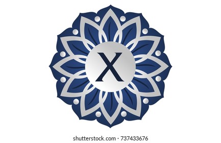 Flower Elegant Logo Initial X