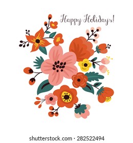 Flower element for design