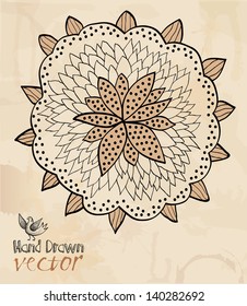 flower, element for design, hand drawing. 