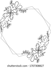 elemento flor es la línea de dibujo manual diseño gráfico archivo vectorial