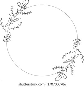 flower element is the line of hand drawing graphic design vector file