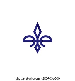 logotipo de elemento de flor
diseño simple y limpio