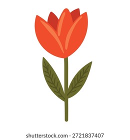 Elemento de flor, ilustração de vetor de planta, Design de flor digital, Vetor item floral abstrato