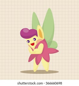 flower elf theme elements