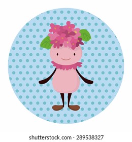 flower elf theme elements vector,eps