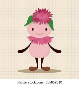 flower elf theme elements vector,eps