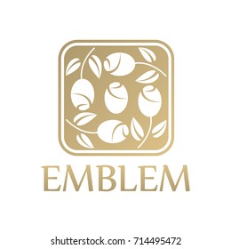 Flower emblem design vector illustration eps 10