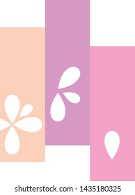 flower emblem on white background