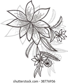 flower embroidery