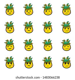 flower emoticon or smile icon for user interface and social media