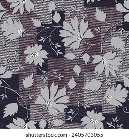 flower ethnic patchwork pattern textures background
